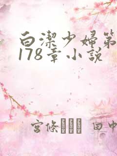 白洁少妇第1一178章小说