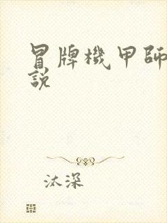 冒牌机甲师 小说