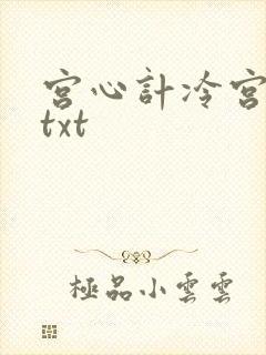 宫心计冷宫皇后txt