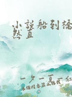 小说船到桥头自然直