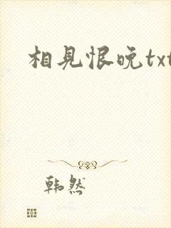 相见恨晚txt