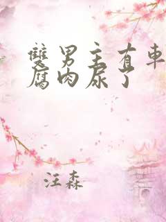 双男主有车车的腐肉尿了