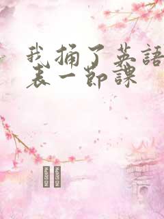 我捅了英语课代表一节课