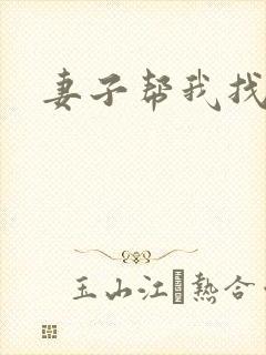 妻子帮我找老婆