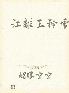江离王矜雪小说