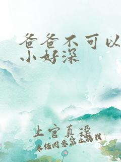爸爸不可以我还小好深