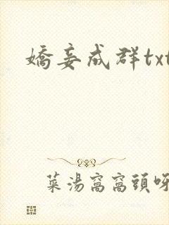 娇妾成群txt