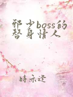 邪少boss的替身情人