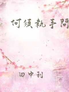 何须执手问年华