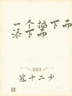 一个插下面一个添下面