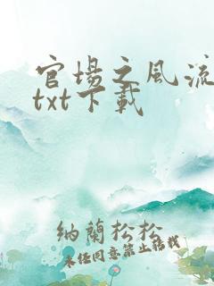 官场之风流人生txt下载