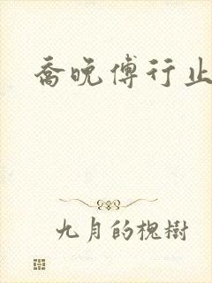 乔晚傅行止穿书