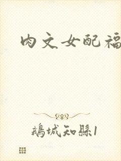 肉文女配福利好