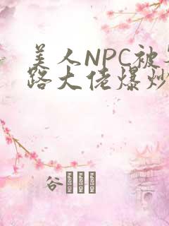美人NPC被各路大佬爆炒小说