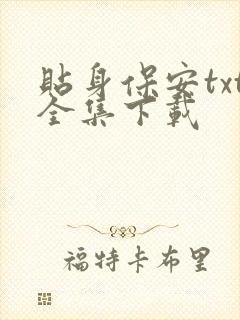 贴身保安txt全集下载