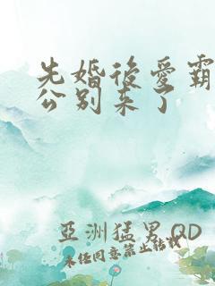 先婚后爱霸道老公别来了