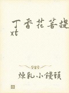 丁香花菩提树txt