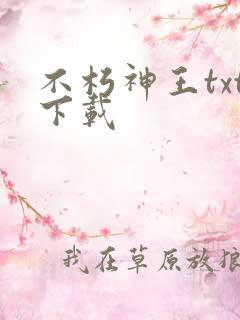 不朽神王txt下载