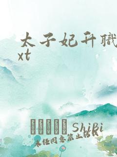 太子妃升职记txt