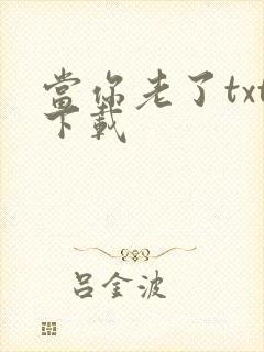 当你老了txt下载