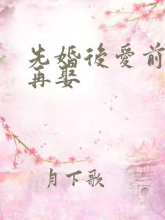 先婚后爱前妻难再娶