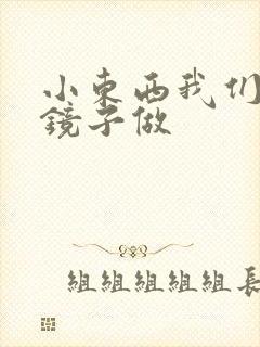 小东西我们对着镜子做