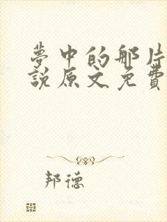 梦中的那片海小说原文免费阅读