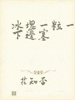 冰块一粒一粒往下边塞