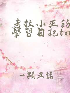 考拉小巫的英语学习日记txt