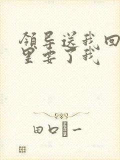 领导送我回家车里要了我