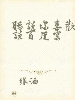 听说你喜欢我小说百度云