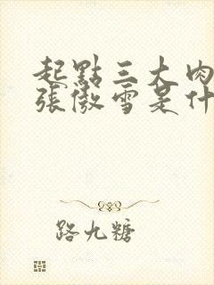 起点三大肉x器张傲雪是什么