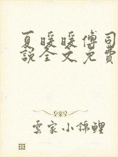 夏暖暖傅司寒小说全文免费阅读