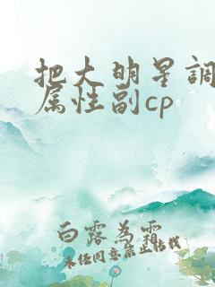 把大明星调成专属性副cp