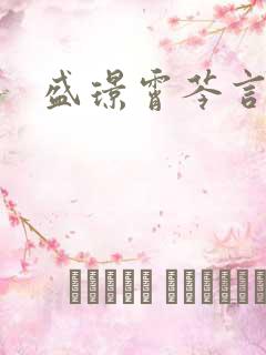 盛璟霄芩言小说