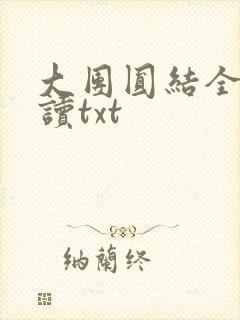 大团圆结全文阅读txt