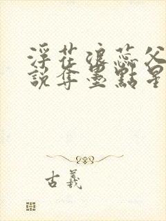 浮花浪蕊父女小说夺墨点星