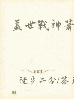 盖世战神萧破天