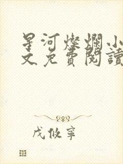 星河灿烂小说全文免费阅读