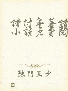 错付年华错付情小说免费阅读