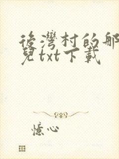 后湾村的那些事儿txt下载