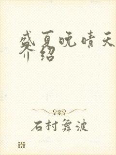 盛夏晚晴天剧情介绍