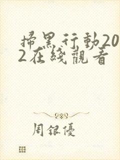 扫黑行动2022在线观看