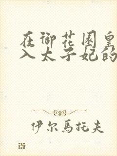 在御花园皇上进入太子妃的小说
