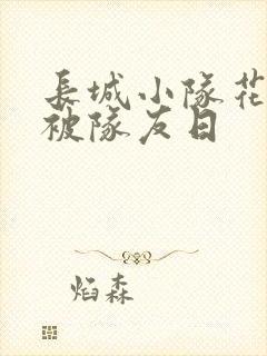 长城小队花木兰被队友日