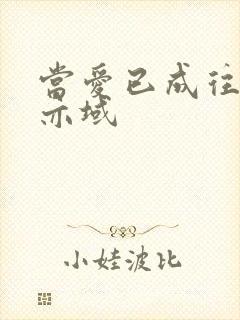 当爱已成往事 亦域