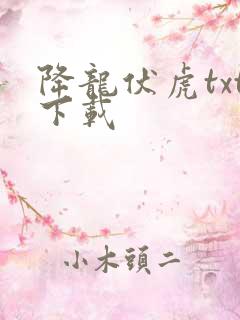 降龙伏虎txt下载