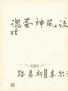 混蛋神风流史txt