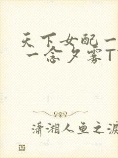 天下女配一般湿 一念夕雾TXT