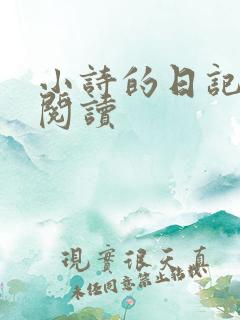 小诗的日记全文阅读
